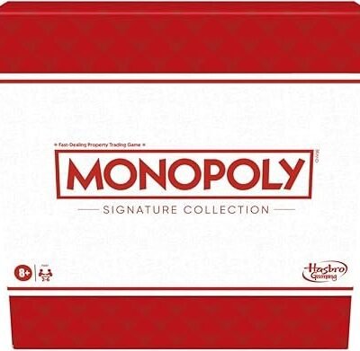 Monopoly Signature Collection Family Board Game for 2 to 6 Players, Premium Packaging and Components, Game for Ages 8+