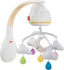 Fisher-Price Sound Machine Calming Clouds Mobile & Soother Convertible Crib to Tabletop with Music & Lights for Newborn to Toddler, GRP99