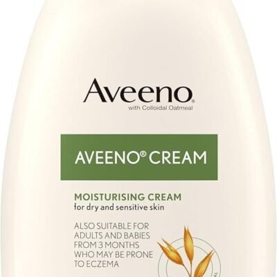 Aveeno Moisturising Cream (1x 500ml), Nourishing Body Lotion with Hydrating Colloidal Oatmeal, Full Body