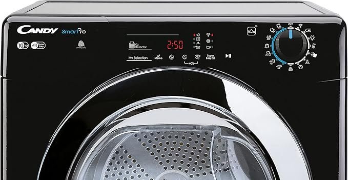 Candy CSOEC10DCGB0 10Kg Freestanding Condenser Tumble Dryer, Sensor Dry, WIFI Connectivity, Black - Image 2