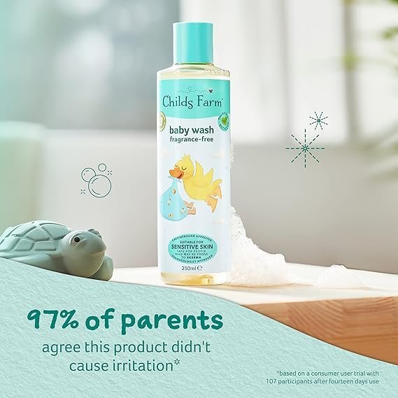 Childs Farm | Baby Body Wash 500ml | Unfragranced | Gently Cleanses | - Image 2
