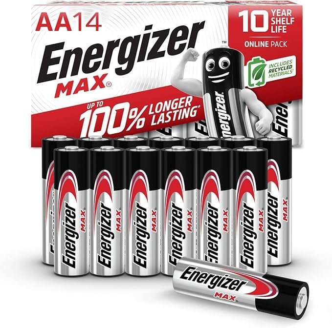 Energizer AA Batteries, Max, 14 Pack, Double A Battery Pack - (Packaging May Vary)