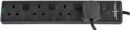 PRO ELEC PELB1931 Individually Switched Surge Protected Extension Lead Black, 2m