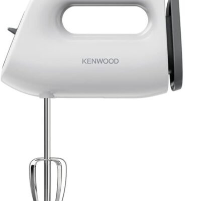 Kenwood QuickMix Lite, Lightweight Hand Mixer Twin Beaters with Slow Speed Start, SureEject Tool, Cord Wrap, HMP10.00WH, 300W Motor, Dishwasher Safe, White