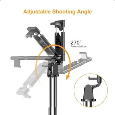 Gritin Selfie Stick, 4 in 1 Bluetooth Selfie Stick Tripod