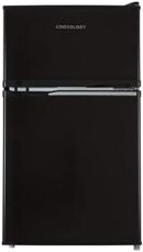 Cookology UCFF87 47cm Freestanding Undercounter Small Fridge Freezer with 2 Doors, 87 Litre, Adjustable Temperature Control, LED Light and a 3 Star Freezer Rating - Black